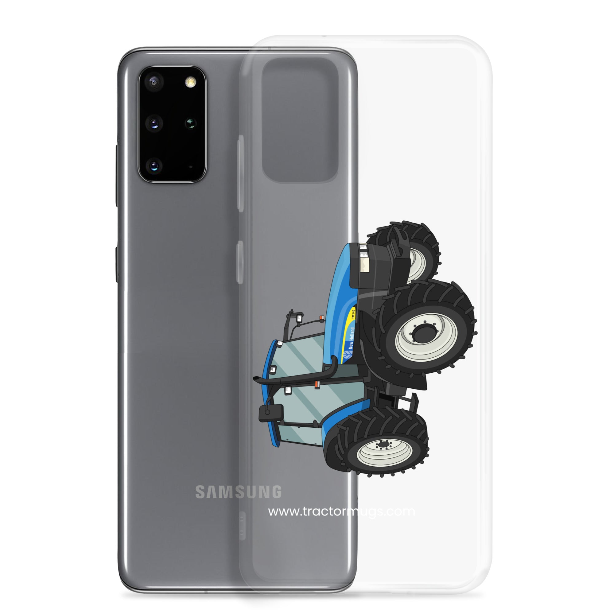 The Tractor Mugs Store New Holland TM 140 | Clear Case for Samsung® Quality Farmers Merch