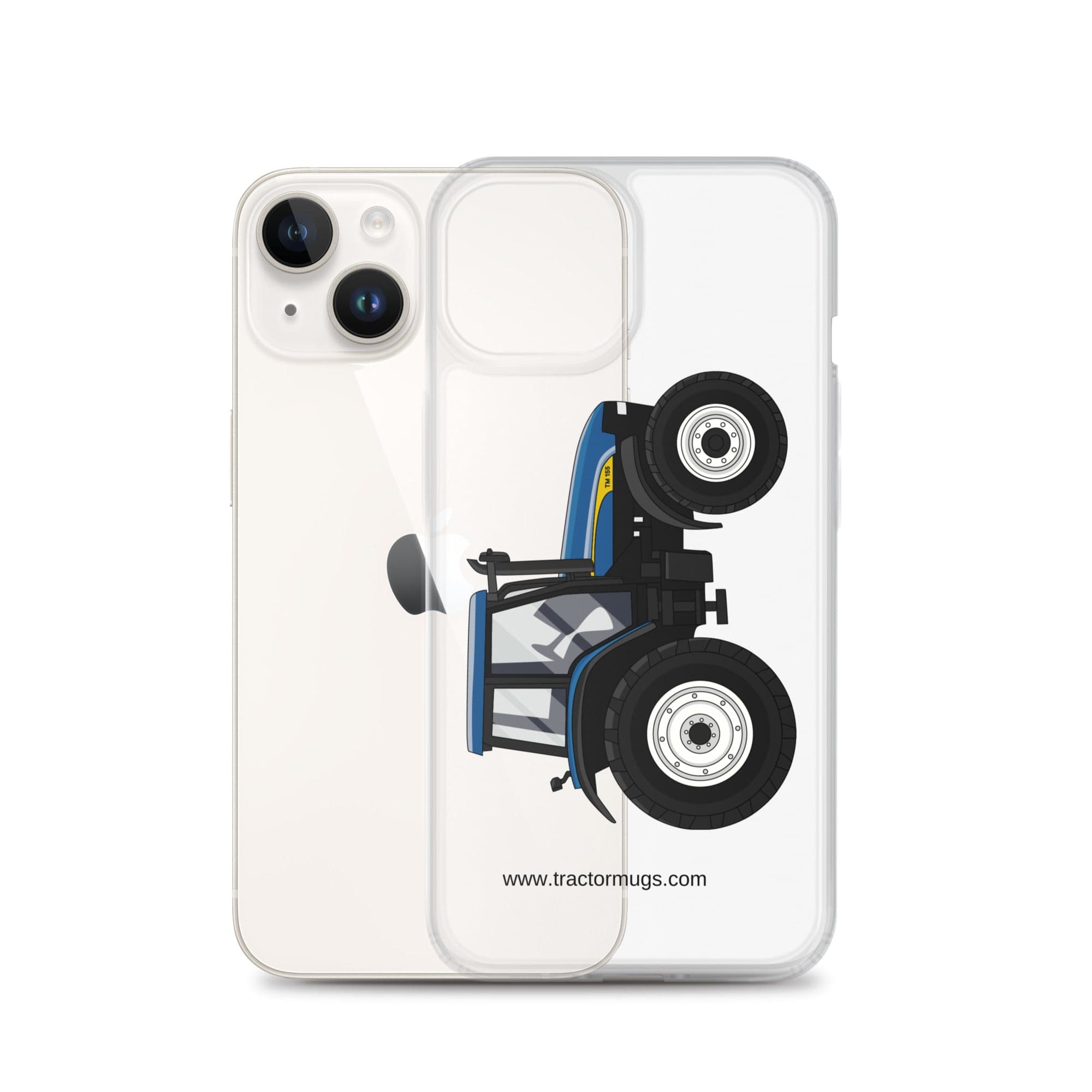 The Tractor Mugs Store New Holland TM 155 | Clear Case for iPhone® Quality Farmers Merch