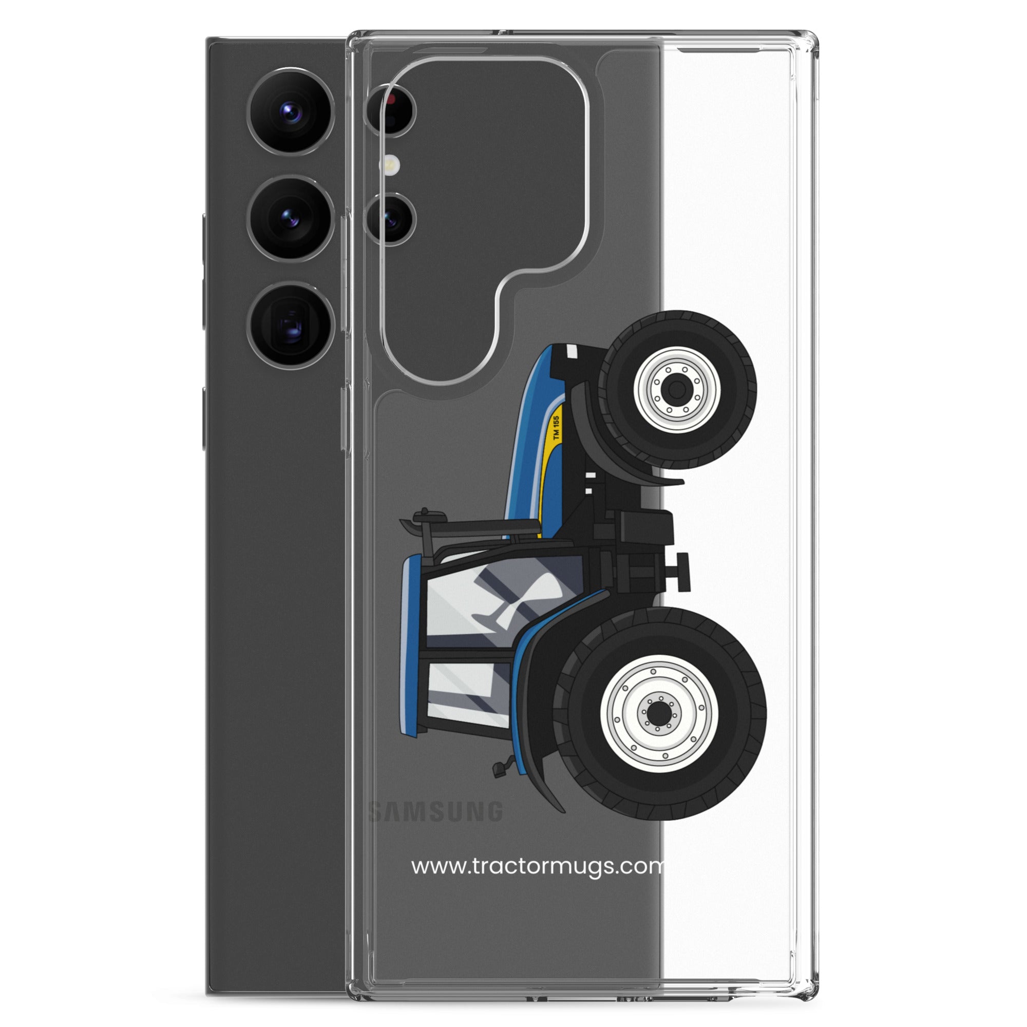 The Tractor Mugs Store New Holland TM 155 | Clear Case for Samsung® Quality Farmers Merch
