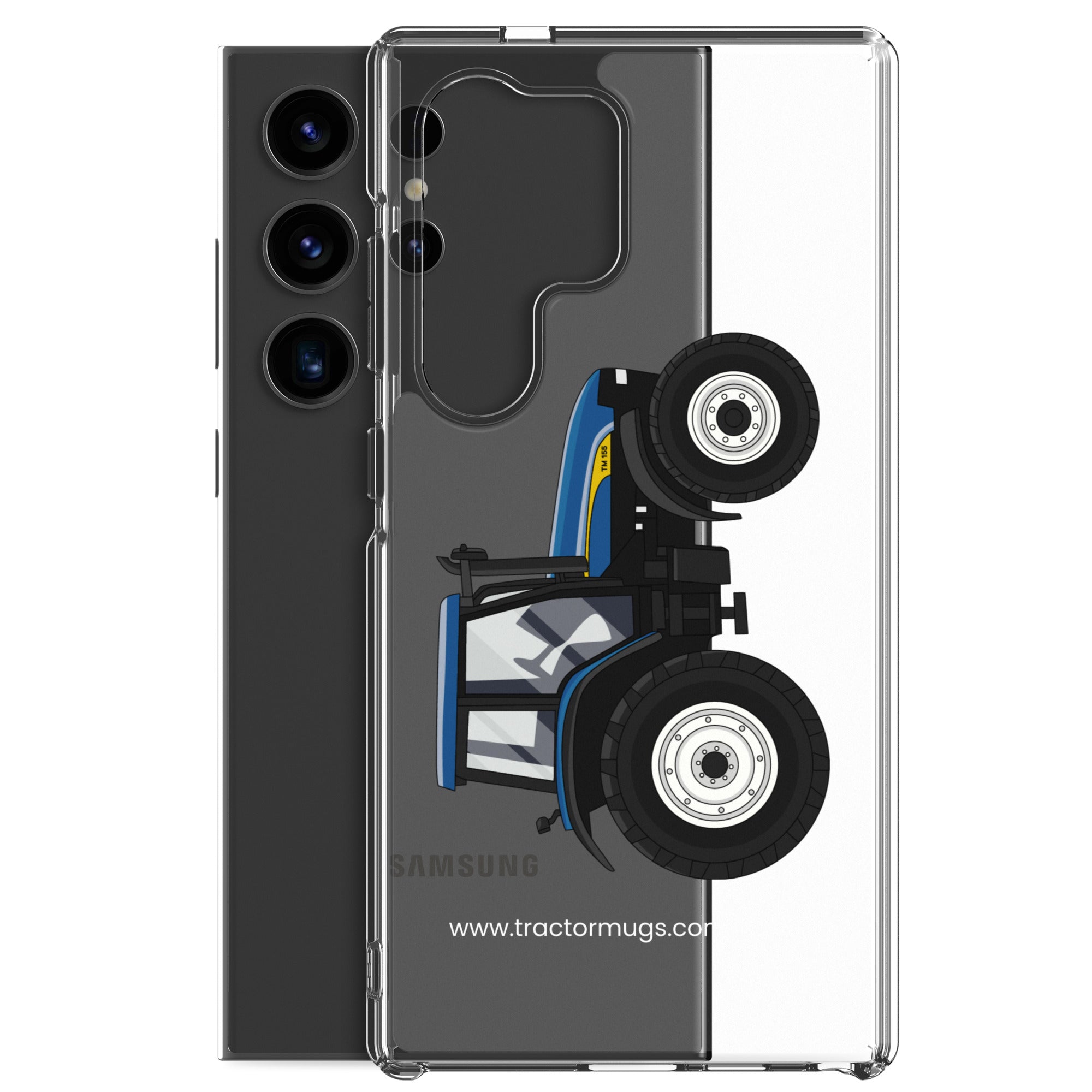 The Tractor Mugs Store New Holland TM 155 | Clear Case for Samsung® Quality Farmers Merch