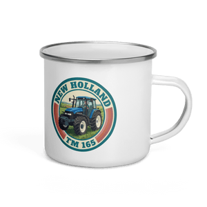 The Tractor Mugs Store New Holland TM 165 | Enamel Mug Quality Farmers Merch