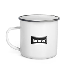 The Tractor Mugs Store Oasis Style Farmer Enamel Mug Quality Farmers Merch