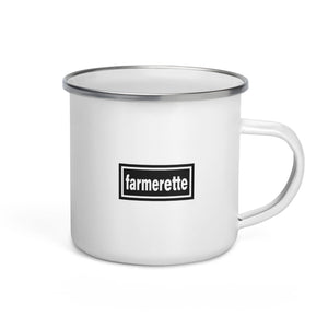 The Tractor Mugs Store Oasis Style Farmerette | Enamel Mug Quality Farmers Merch