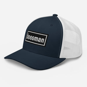 The Tractor Mugs Store Oasis Style Retro Bossman | Trucker Cap Quality Farmers Merch