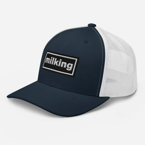 The Tractor Mugs Store Oasis Style Retro Milking | Trucker Cap Quality Farmers Merch