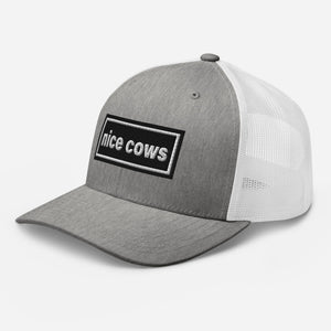 The Tractor Mugs Store Oasis Style Retro Nice Cows | Trucker Cap Quality Farmers Merch