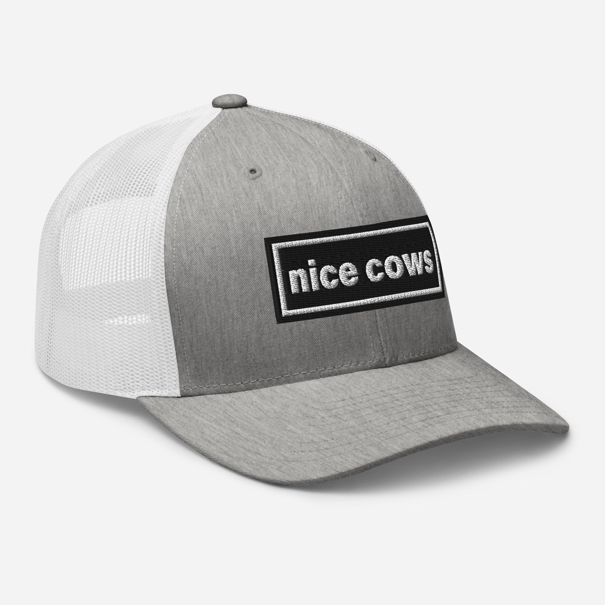 The Tractor Mugs Store Oasis Style Retro Nice Cows | Trucker Cap Quality Farmers Merch