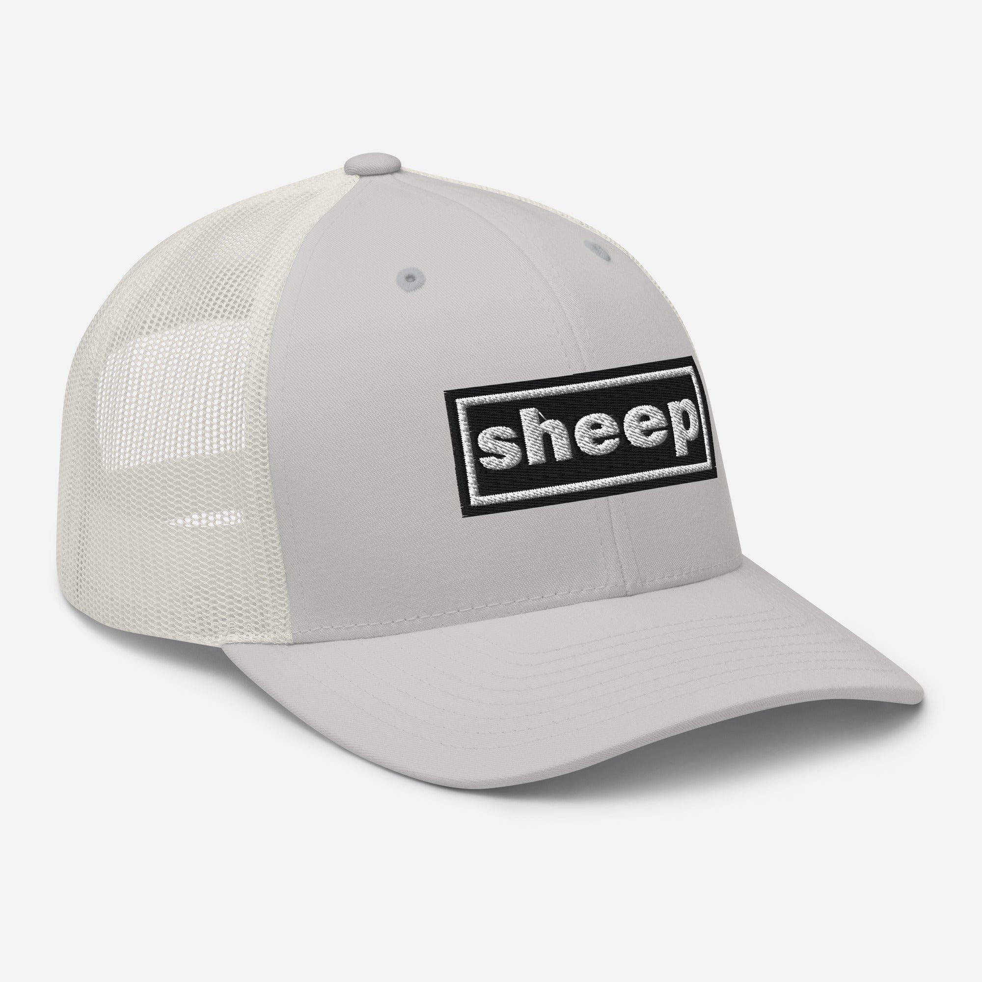 The Tractor Mugs Store Oasis Style Retro Sheep | Trucker Cap Quality Farmers Merch