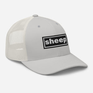 The Tractor Mugs Store Oasis Style Retro Sheep | Trucker Cap Quality Farmers Merch