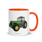 The Tractor Mugs Store Orange / 11 oz John Deere 8200 | Mug with Color Inside Quality Farmers Merch