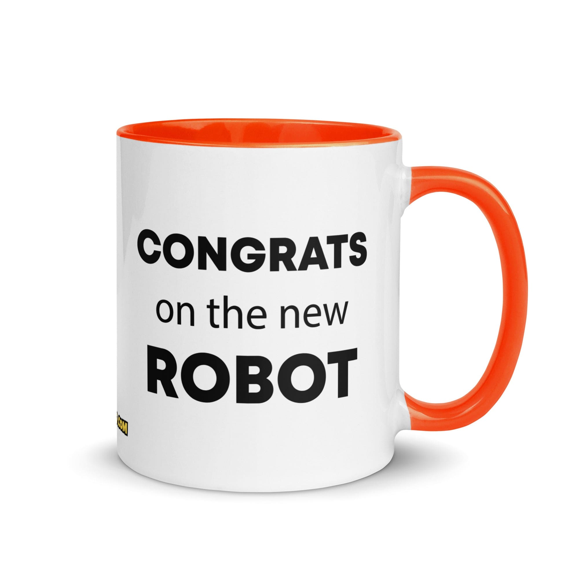 The Tractor Mugs Store Orange Congrats On The New Robot  | Mug with Color Inside Quality Farmers Merch