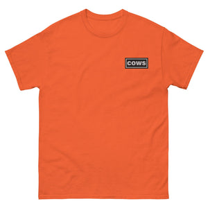 The Tractor Mugs Store Orange / S 'OASIS' Cows Unisex Classic Tee Quality Farmers Merch