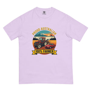 The Tractor Mugs Store Orchid FIATAGRI F140 PROUD AUSTRALIAN 100% FARMER Outdoor | Unisex Premium T-shirt Quality Farmers Merch