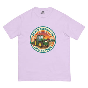 The Tractor Mugs Store Orchid John Deere 6930 PROUD AUSTRALIAN 100% FARMER Retro | Unisex Premium T-shirt Quality Farmers Merch