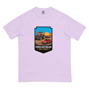 The Tractor Mugs Store Orchid Massey Ferguson 3075 PROUD AUSTRALIAN 100% FARMER Bright | Unisex Premium T-shirt Quality Farmers Merch