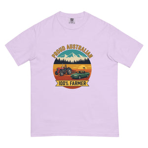 The Tractor Mugs Store Orchid Massey Ferguson 35X PROUD AUSTRALIAN 100% FARMER Outdoor | Unisex Premium T-shirt Quality Farmers Merch