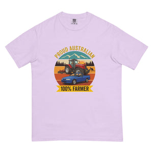 The Tractor Mugs Store Orchid Massey Ferguson 6480 PROUD AUSTRALIAN 100% FARMER Outdoor | Unisex Premium T-shirt Quality Farmers Merch