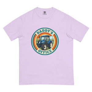 The Tractor Mugs Store Orchid New Holland T7.210 DADDY'S OFFICE Retro | Unisex Premium T-shirt Quality Farmers Merch