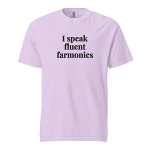 The Tractor Mugs Store Orchid / S I Speak Fluent Farmonics | Unisex Premium T-shirt Quality Farmers Merch