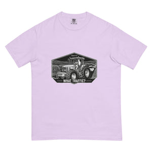 The Tractor Mugs Store Orchid / S John Deere 7810 TRAFFIC WHAT TRAFFIC? Moose | Unisex Premium T-shirt Quality Farmers Merch