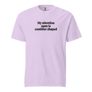 The Tractor Mugs Store Orchid / S My Attention Span Is Combine Shaped | Unisex Premium T-shirt Quality Farmers Merch