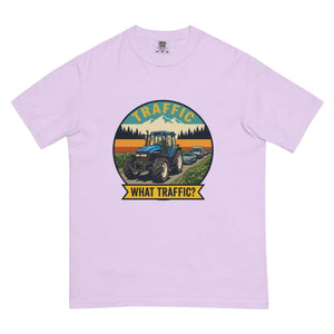 The Tractor Mugs Store Orchid / S New Holland TM 135 TRAFFIC WHAT TRAFFIC? Outdoor | Unisex Premium T-shirt Quality Farmers Merch