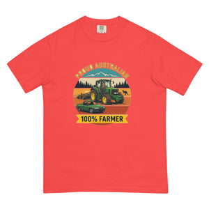 The Tractor Mugs Store Paprika John Deere 6930 PROUD AUSTRALIAN 100% FARMER Outdoor | Unisex Premium T-shirt Quality Farmers Merch