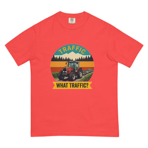 The Tractor Mugs Store Paprika / S Massey Ferguson 3075 TRAFFIC WHAT TRAFFIC? Outdoor | Unisex Premium T-shirt Quality Farmers Merch