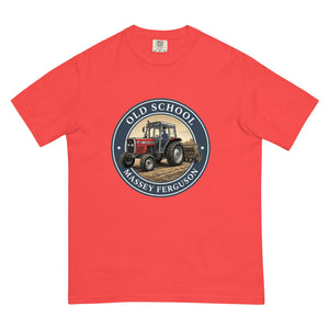 The Tractor Mugs Store Paprika / S Massey Ferguson 390T OLD SCHOOL MASSEY FERGUSON Engraving | Unisex Premium T-shirt Quality Farmers Merch
