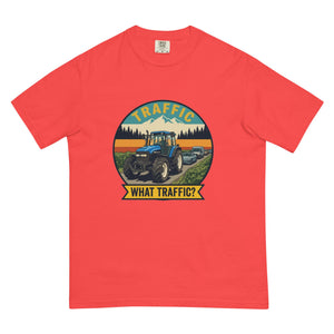 The Tractor Mugs Store Paprika / S New Holland TM 135 TRAFFIC WHAT TRAFFIC? Outdoor | Unisex Premium T-shirt Quality Farmers Merch