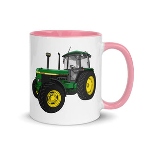 The Tractor Mugs Store Pink / 11 oz John Deere 3650 | Mug with Color Inside Quality Farmers Merch