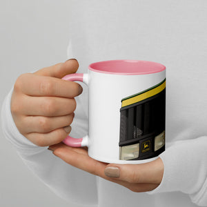 The Tractor Mugs Store Pink / 11 oz John Deere 7810 Bonnet | Oil Painting Mug with Color Inside Quality Farmers Merch
