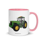 The Tractor Mugs Store Pink / 11 oz John Deere 8200 | Mug with Color Inside Quality Farmers Merch