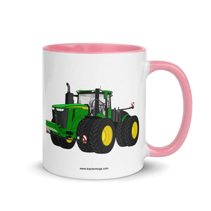 The Tractor Mugs Store Pink / 11 oz John Deere 9R 640 | Mug with Color Inside Quality Farmers Merch