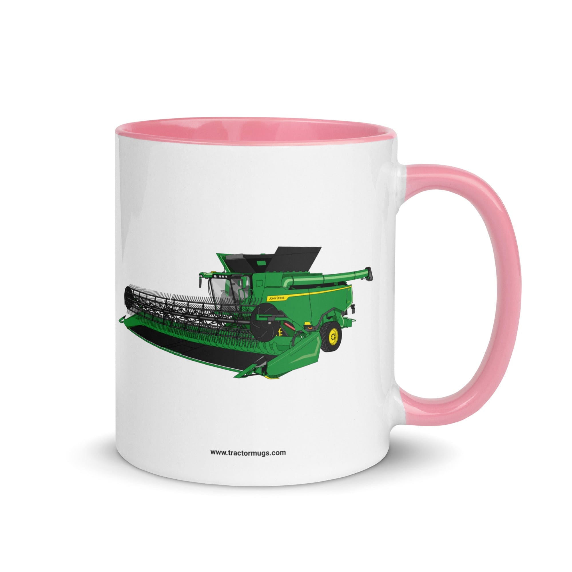 The Tractor Mugs Store Pink / 11 oz John Deere X9 1100 Combine | Mug with Color Inside Quality Farmers Merch
