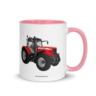 The Tractor Mugs Store Pink / 11 oz Massey Ferguson 6480 | Mug with Color Inside Quality Farmers Merch