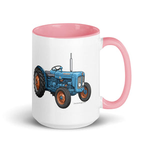 The Tractor Mugs Store Pink / 15 oz FORDSON Dexta Cartoon Illustration | Mug with Color Inside Quality Farmers Merch