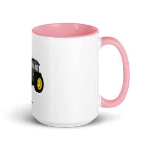 The Tractor Mugs Store Pink / 15 oz John Deere 3650 | Mug with Color Inside Quality Farmers Merch