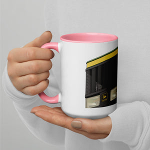 The Tractor Mugs Store Pink / 15 oz John Deere 7810 Bonnet | Oil Painting Mug with Color Inside Quality Farmers Merch