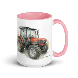 The Tractor Mugs Store Pink / 15 oz SAME Dorado Natural 70 (Stage V) Watercolor | Mug with Color Inside Quality Farmers Merch