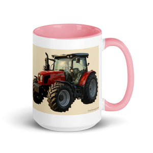 The Tractor Mugs Store Pink / 15 oz SAME Explorer 105 (Stage V) Oil Painting | Mug with Color Inside Quality Farmers Merch