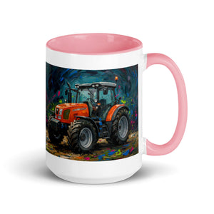 The Tractor Mugs Store Pink / 15 oz SAME Explorer 105 (Stage V) Splash Art | Mug with Color Inside Quality Farmers Merch