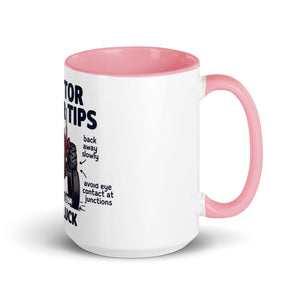 The Tractor Mugs Store Pink / 15 oz Tractor Driving Tips | Mug with Color Inside Quality Farmers Merch