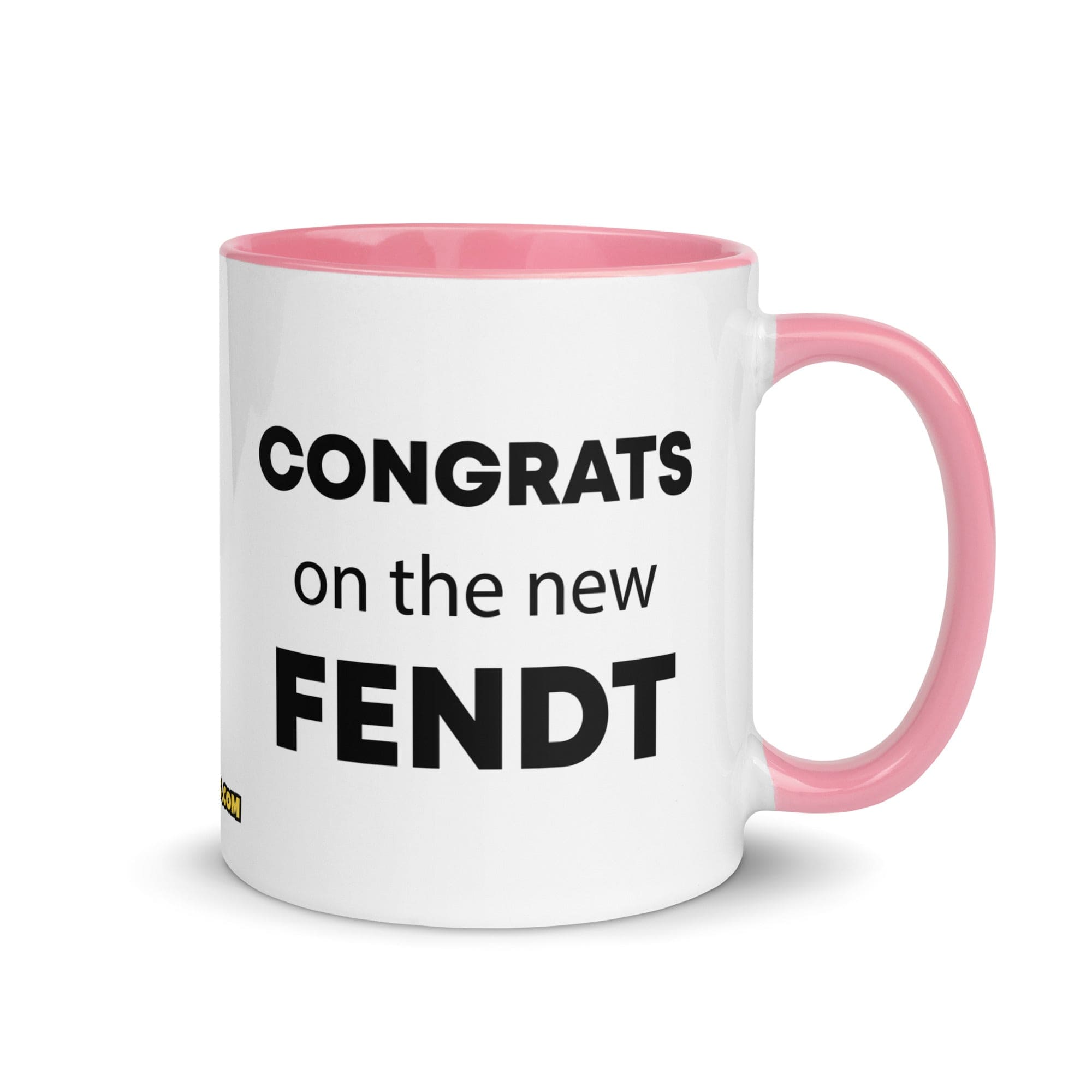 The Tractor Mugs Store Pink Congrats On The New Fendt  | Mug with Color Inside Quality Farmers Merch