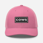 The Tractor Mugs Store Pink Oasis Style Retro Cows | Trucker Cap Quality Farmers Merch