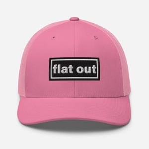 The Tractor Mugs Store Pink Oasis Style Retro Flat Out | Trucker Cap Quality Farmers Merch