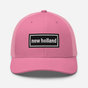 The Tractor Mugs Store Pink Oasis Style Retro New Holland | Trucker Cap Quality Farmers Merch