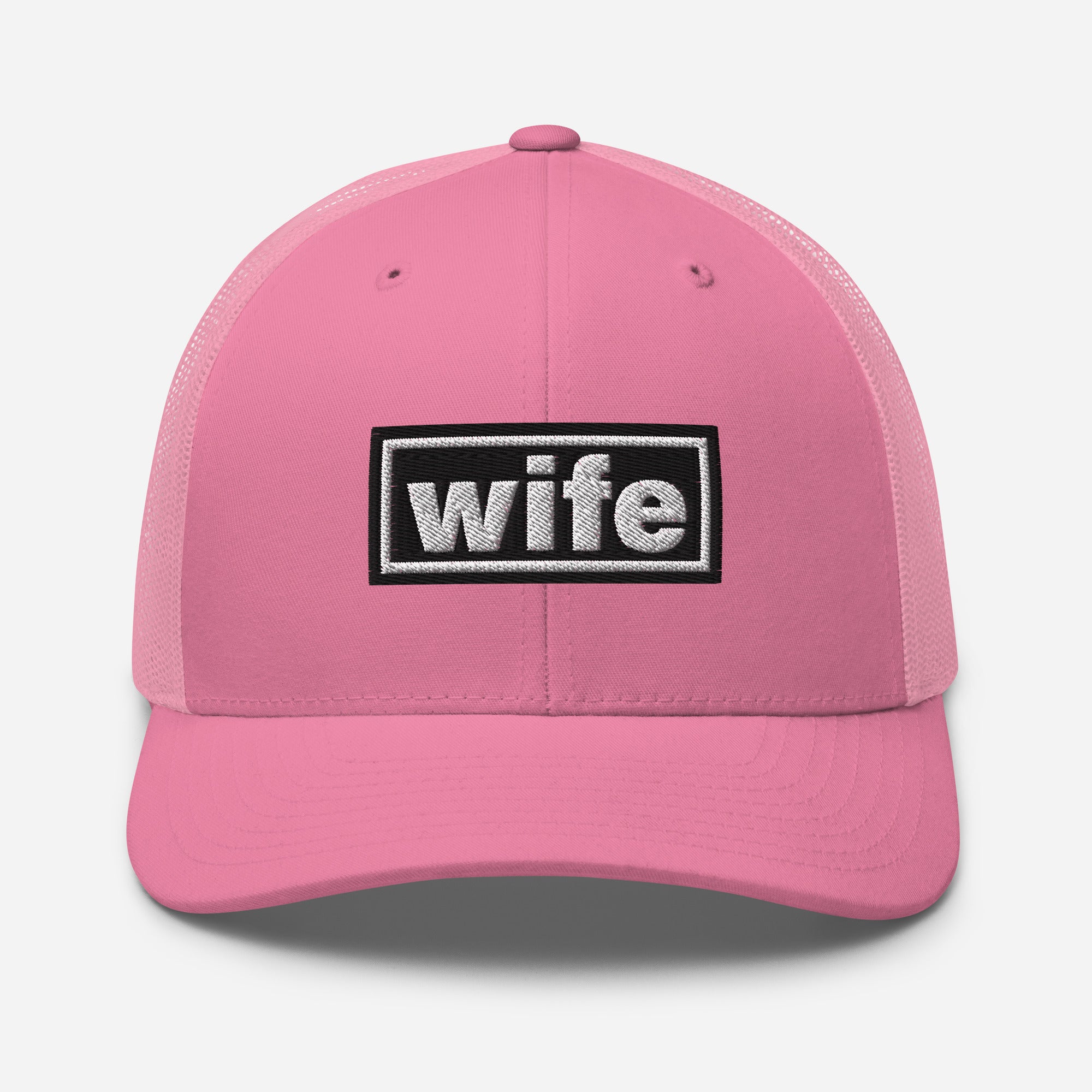 The Tractor Mugs Store Pink Oasis Style Retro Wife | Trucker Cap Quality Farmers Merch