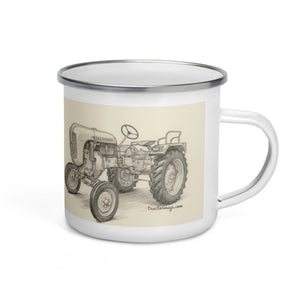 The Tractor Mugs Store Porsche Diesel A111 Pencil Sketch | Enamel Mug Quality Farmers Merch