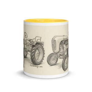 The Tractor Mugs Store Porsche Diesel A111 Pencil Sketch | Mug with Color Inside Quality Farmers Merch